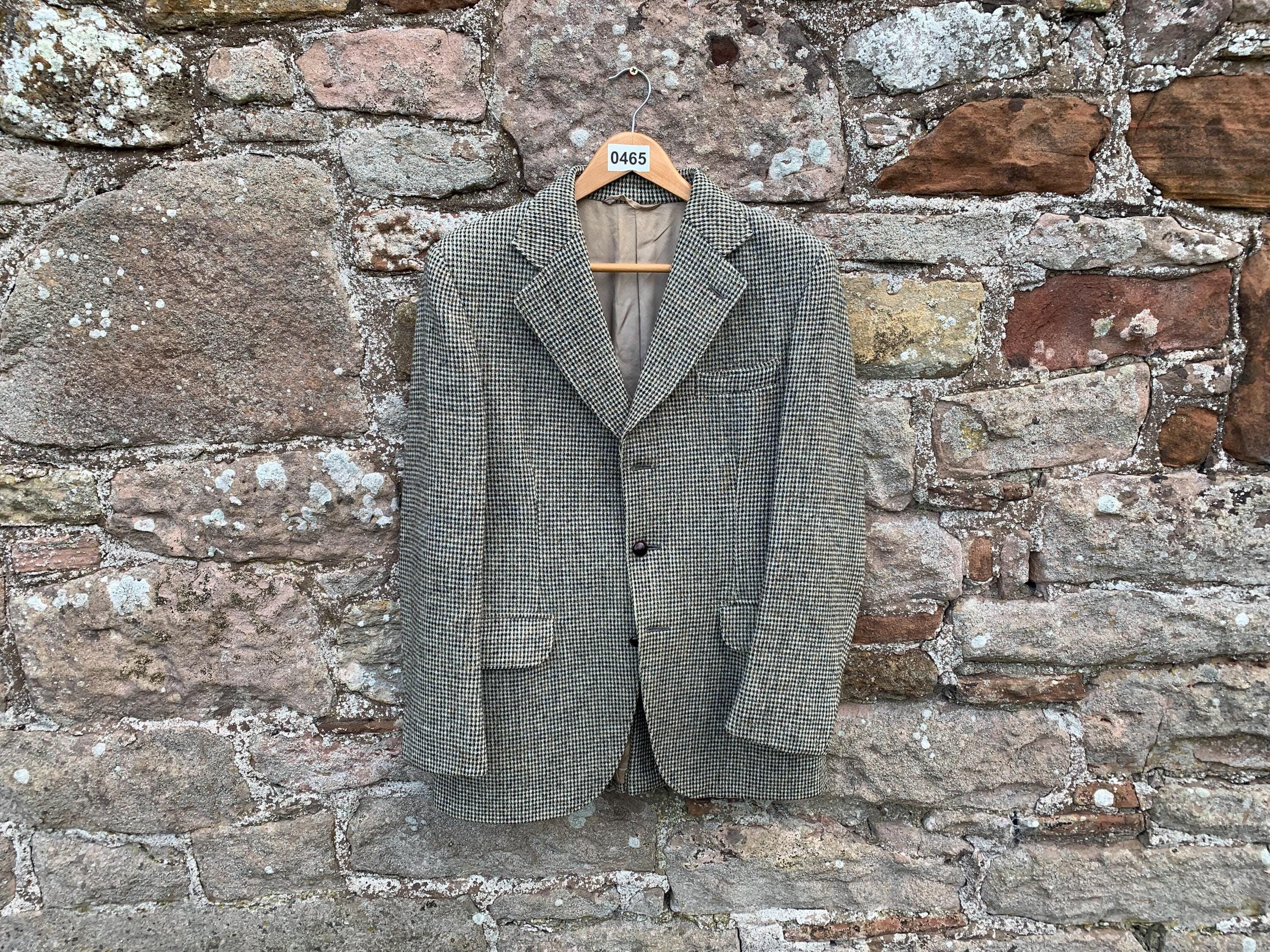 DUNN & Co Hacking Jacket - Vintage Old School Harris Tweed Hacking