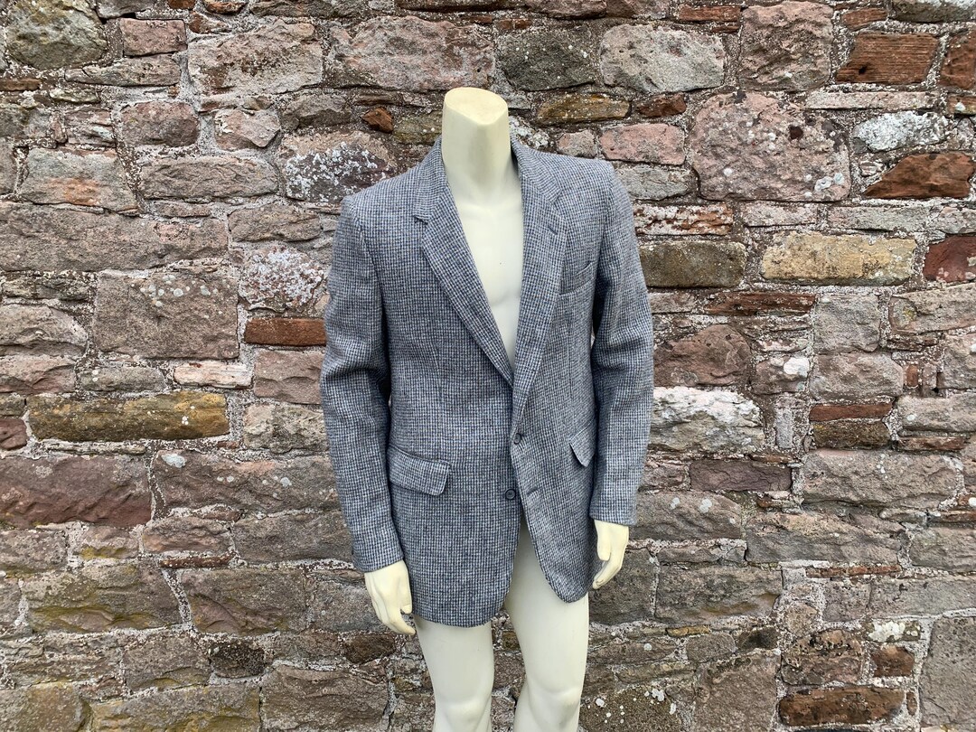 BRITISH HACKING JACKET - Vintage Old School Harris Tweed Hacking or ...