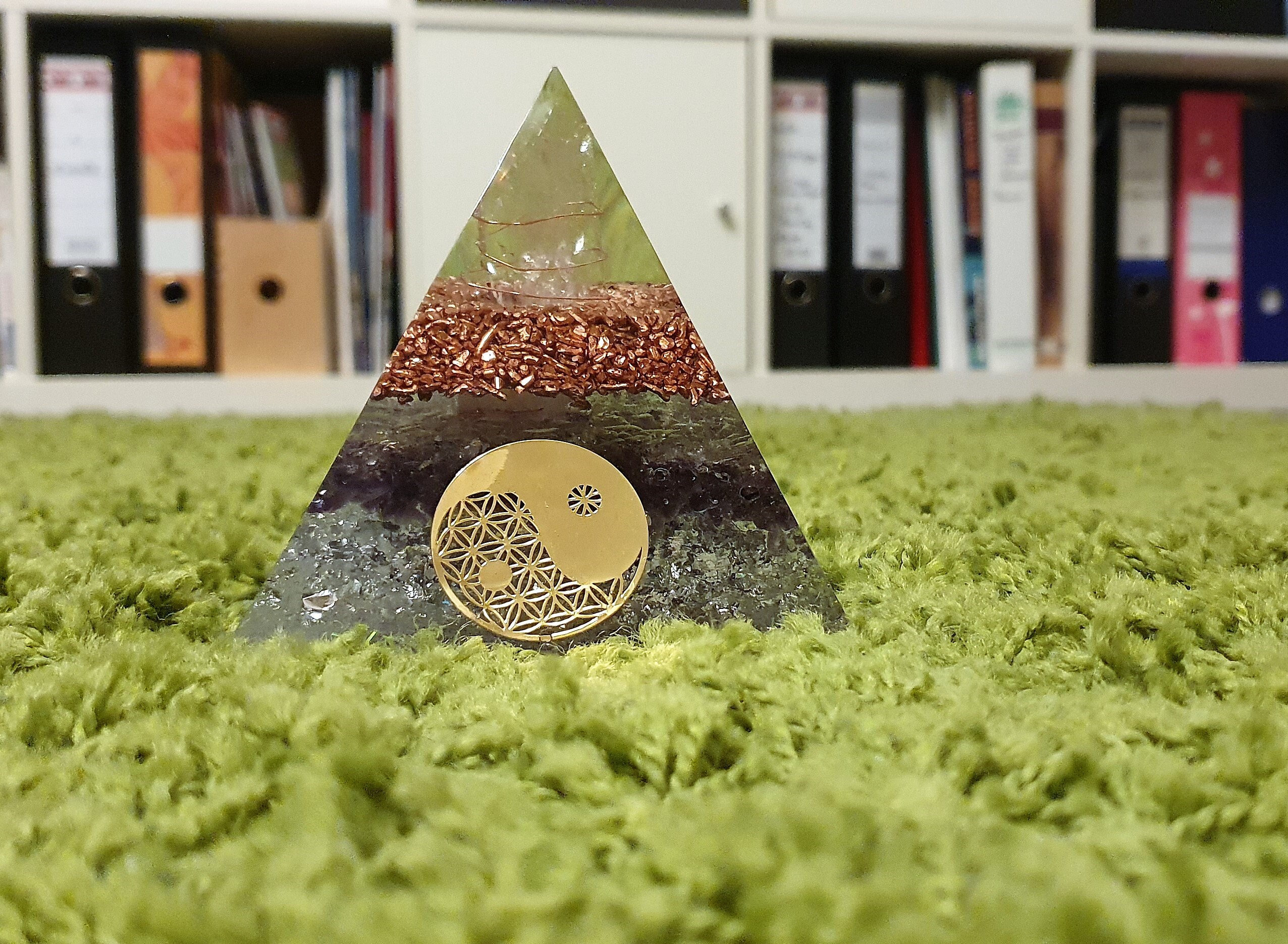  Copper Meditation Pyramid for Self Healing and Heart Chakra  Activation : Health & Household