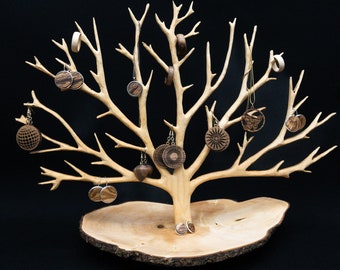 Schmuckbaum aus Holz, Schmuckständer, handgefertigt, groß