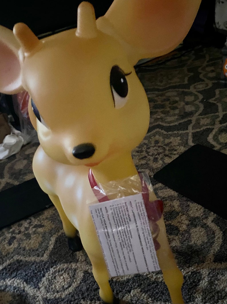 Cracker Barrel Led Blow Mold Lighted Light up Deer Nostalgic Etsy