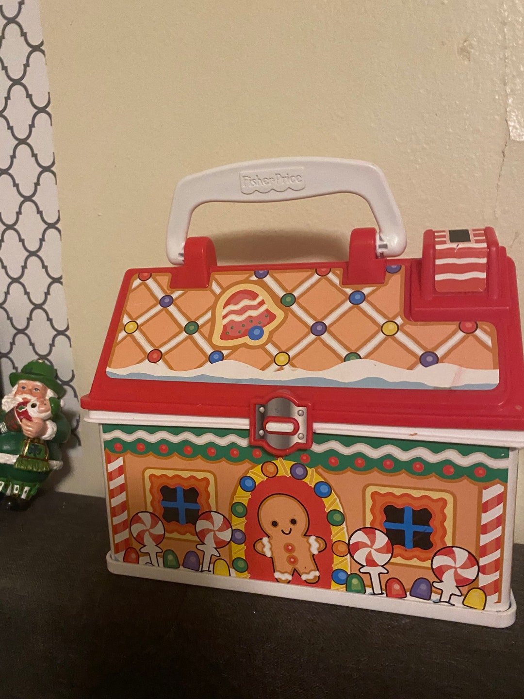 Fisher Price Little People Gingerbread House Carrying Storage Etsy