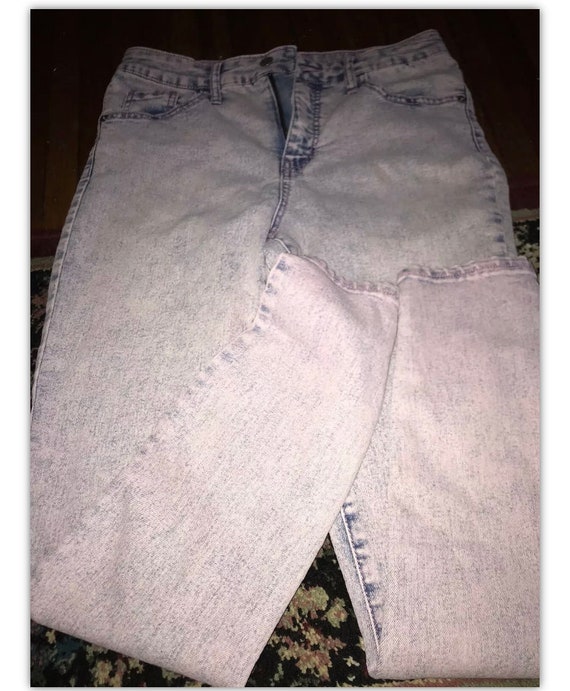 8 Denim Pink Wash Pink Stitch Skinny | Etsy