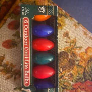 C9 1/4 replacement Christmas light bulbs 6 lightbulbs outdoor cool-literally 7w 120v candelabra base night lights holiday decoration solid