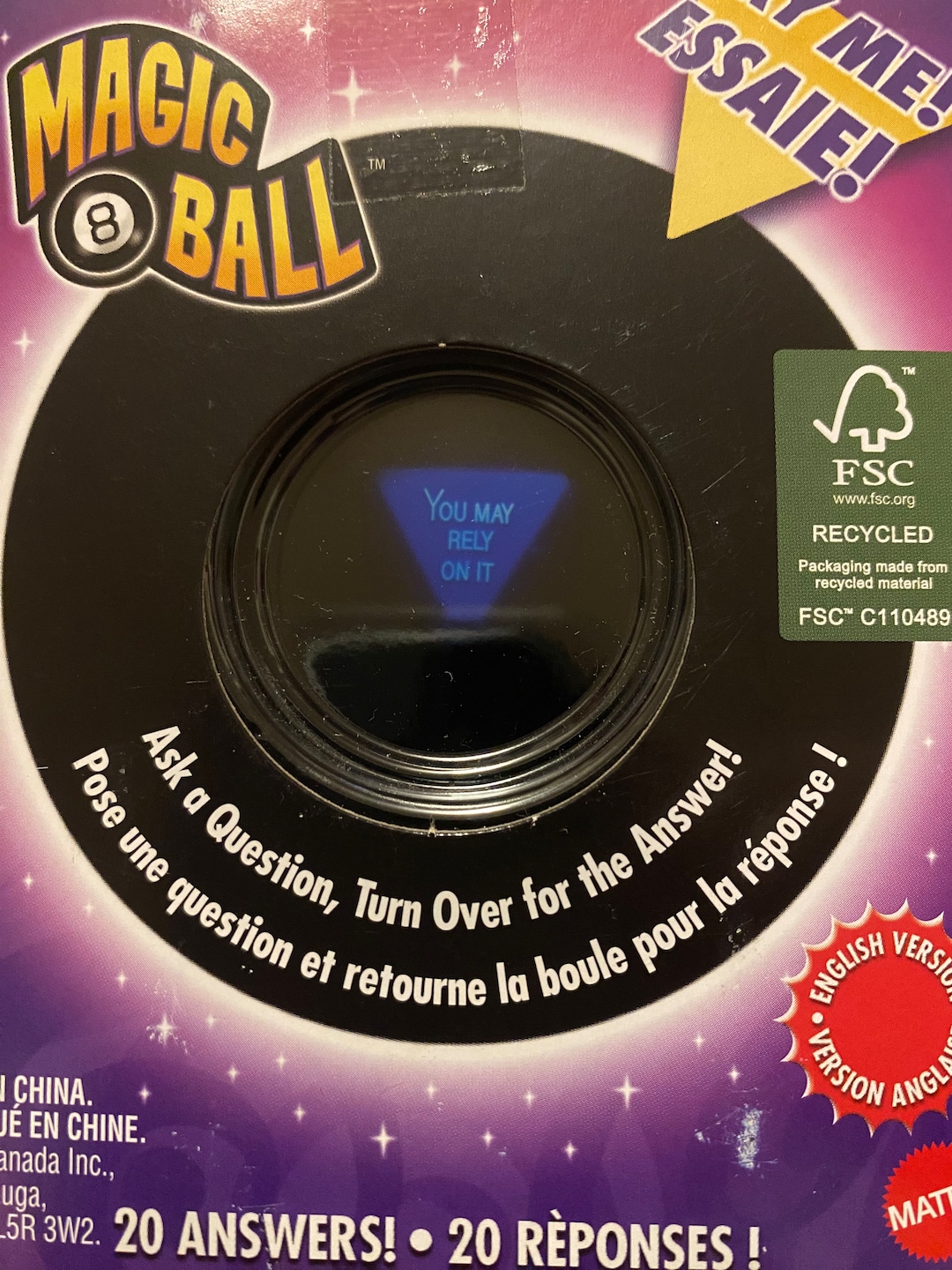 Mattel Magic 8 Ball Toy Vintage Game Fortune Teller for Kids Game Games