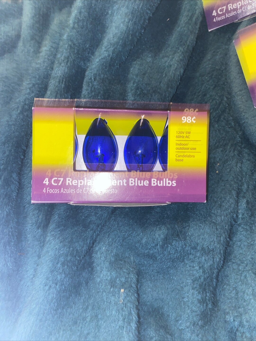 C7 Christmas Lights Light Blue Replacement Bulbs Light Blue Etsy