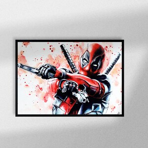 DEADPOOL 3 MOVIE POSTER MARVEL FILM A4 Wall ART PRINT CINEMA A4 Poster