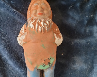 Vintage German Terra Cotta Garden Gnome