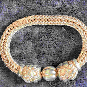 Tibetan bracelet - hollow - silver