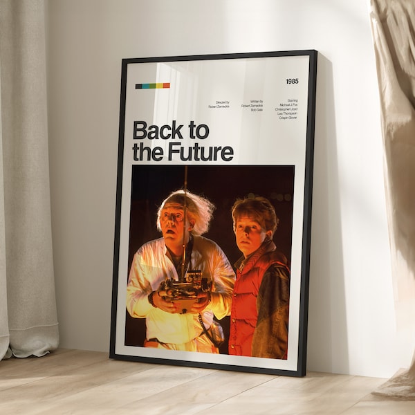 Back to the Future Movie Poster, Modern Movie Poster Print, Back to the Future Poster Wall Decor, Movie Posters Art, Movie Print Wall Decor