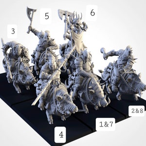 Tusker Cavalry The 9th age or similar games. RPG by txarli Factory resin figures