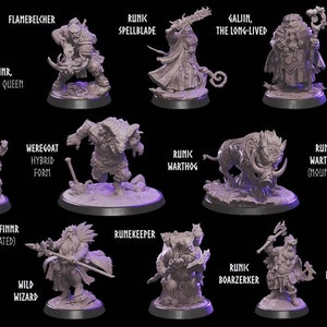 Dwarf clans for war gaming and painting in 32mm and 75mm