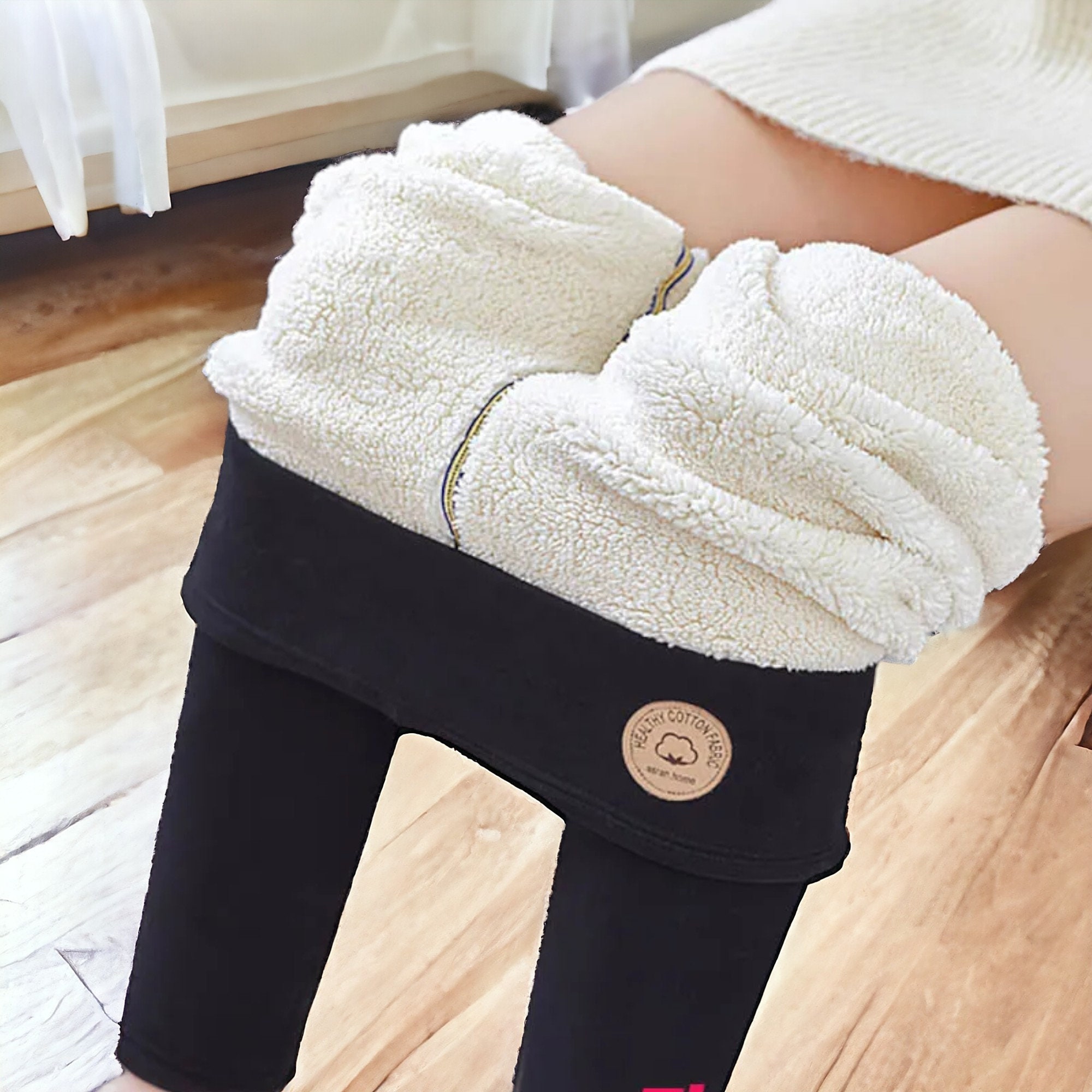 Women's Winter Leggings Slimming Velvet Thermal Pants Tight Grey Leggings  Skinny Thick Warm Leggings for Women with Fleece
