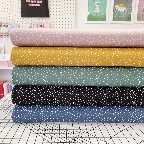 Dots/Spots Cotton Jersey - 100% Stretch Knit Fabric