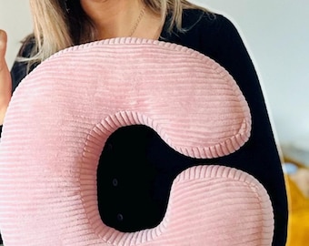 Personalisiertes Buchstabenkissen | Geschenk zur Geburt | Namenskissen fürs Kinderzimmer aus Breitcord