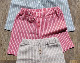 Summer shorts for kids; linen shorts; cotton shorts; summer trousers;