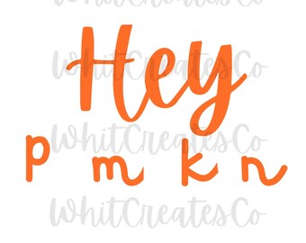 Hey Kürbis SVG, Svg, Png, Halloween Svg, Halloween Png, Digitaler Download, Herbst Clip Art, Herbst png, Kürbis png