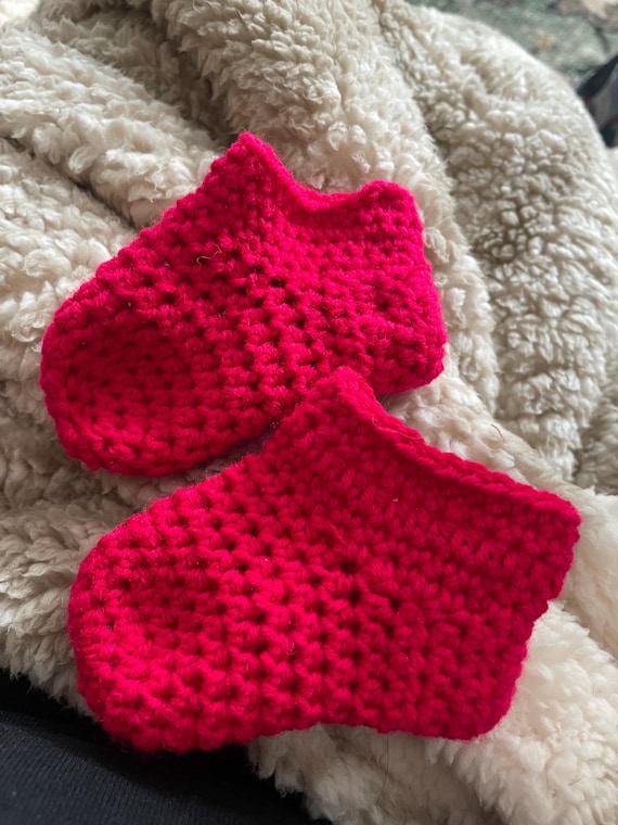 Calze Calzini Lana Neonato Uncinetto Scarponcini Calzini Neonato