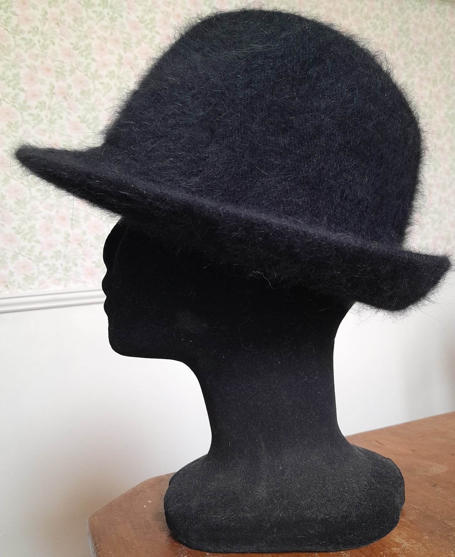 Scala Pronto Black Cloche Hat – Floral Wool Felt Style | Quiet Luxury Scala Pronto Hat - Etsy main image 4