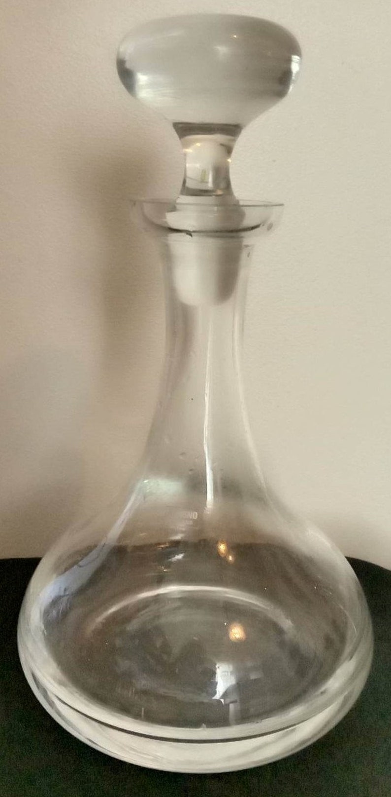 Vintage Krosno Hand Blown Glass Ship Decanter 30cm Tall Wine Etsy