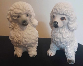 50年代のヴィンテージ磁器製プードルの置物 - Etsy 日本