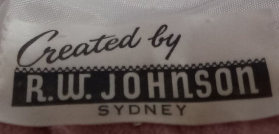 Authentic 1950s R.W. Johns of Sydney Pink Vintage… - image 6