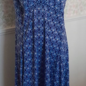Naked Art Dress in Blues Tribal Pattern Knee Length Size  16 New