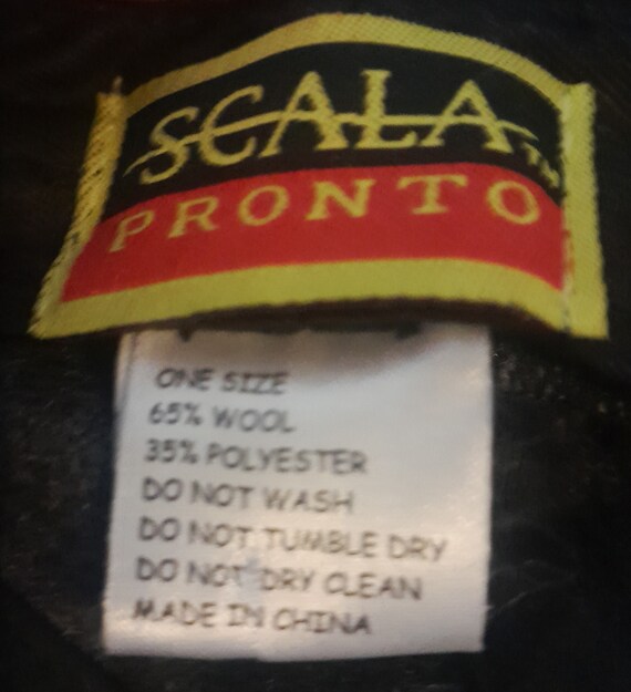 Scala Pronto Grey Wool Blend Cap One Size As New - image 4