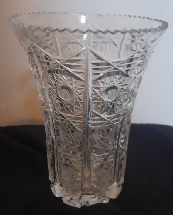 ヴィンテージハンドカットガラスボヘミアンクリスタル 1970年