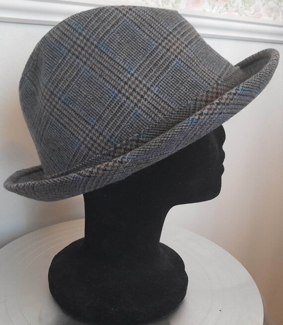Scala Quality Handmade Wool Blend Check Hat L/XL … - image 4