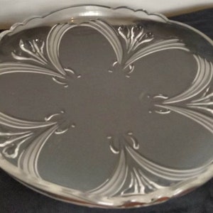 Vintage 90&#39;s Mikasa Crystal Platter French Boquet Pattern Collectible Perfect Condition