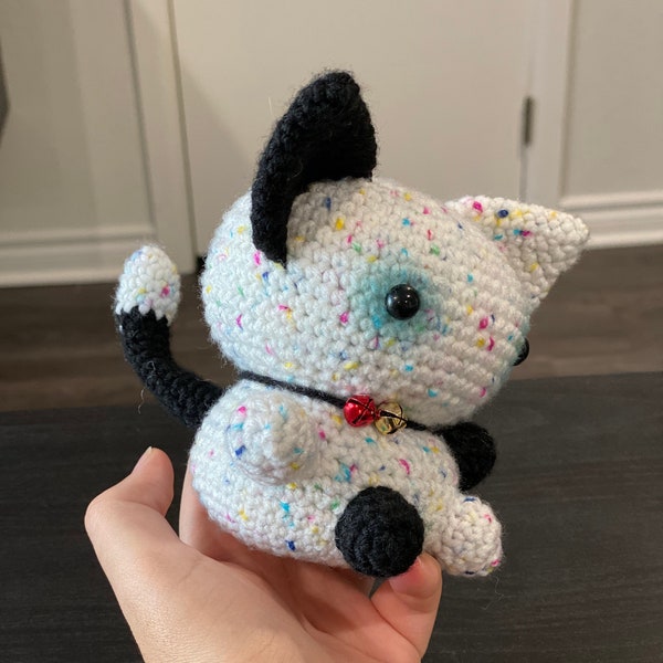 Crochet Cat (with butt), Amigurumi Sprinkle Cat