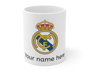 Real Madrid Customizable Mug | 11oz White Coffee Cup
