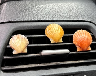 Seashell Car Vent Clip, Car Air Freshener, Beach Car Decor, Ocean Scent, Vanilla Scent, Coastal Car Accessory, Mystery Shell Gift, Mermaid