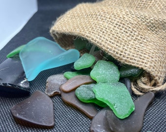 Pièces de verre de mer en vrac, 5-30 pièces de verre de mer véritable, Verre de mer lisse, Pièces de verre, Mosaïques, Verre pour la fabrication de bijoux, Verre pour l'artisanat