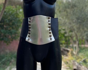 Leather Corset Belt Waist Belt Womens, Rustic Underbust Corset, Adjustable Corset XS/S/M/L