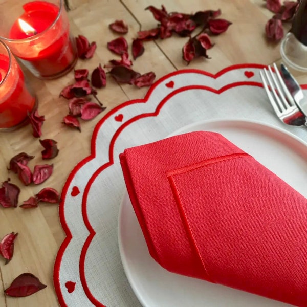 Valentine Placemats Etsy