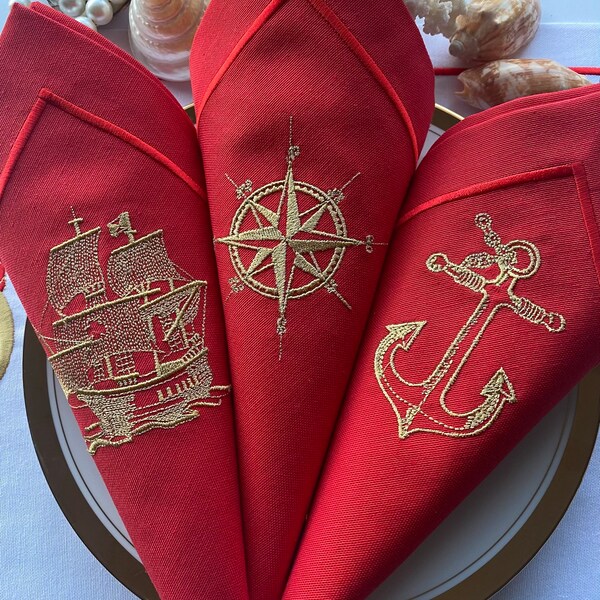 Nautical Placemats and Napkins Etsy