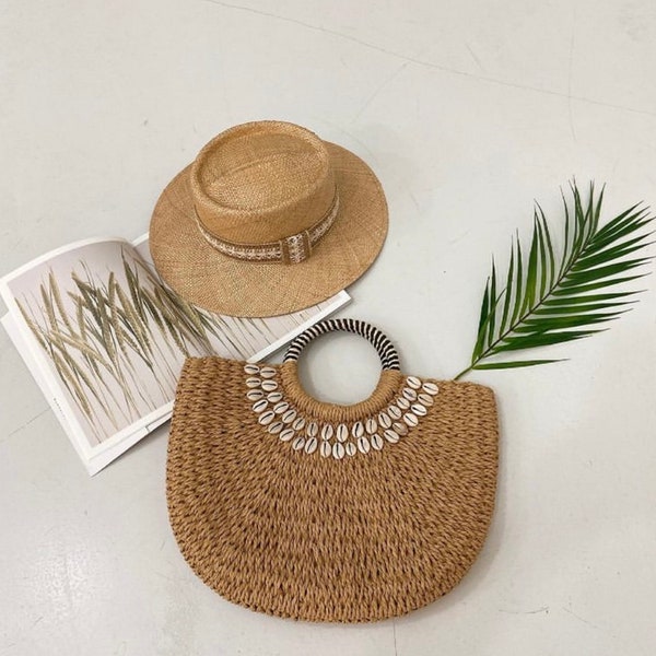 Rattan Bag, Woven Straw Bag, Beach bag, Rattan Woven bag, perfect gift for her, holiday bag, Summer bag, top handle bag