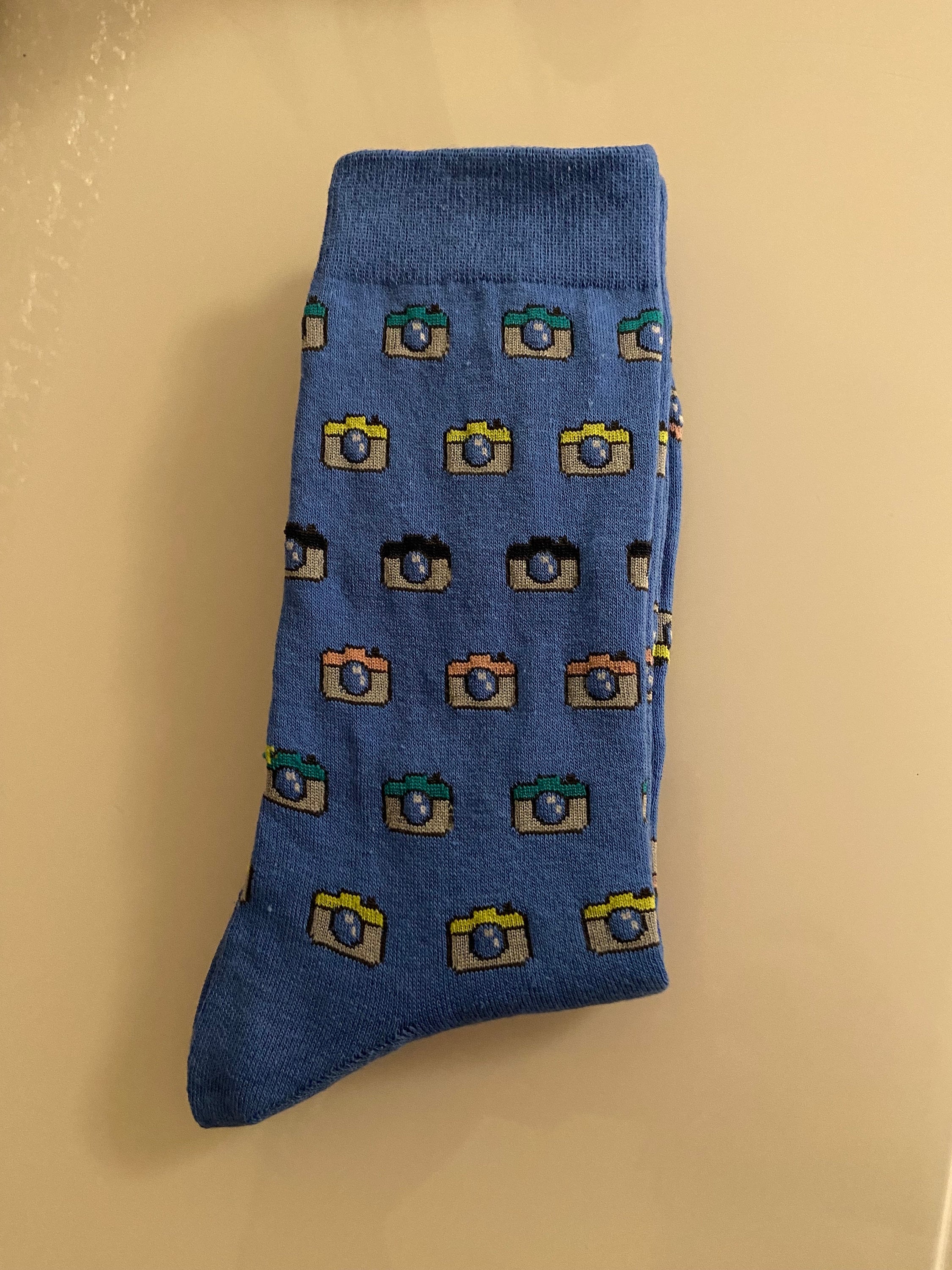 Socks cameras Medium Blue Maruschko Socks, Women and Men Sizes 3641