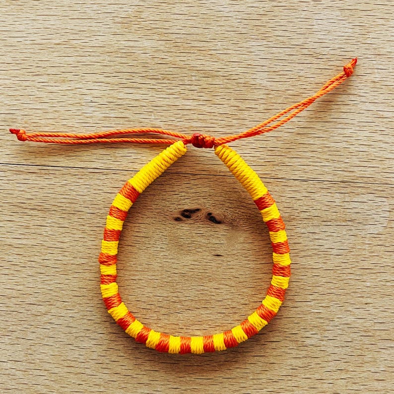 String Rope Bracelets Rope Bracelet, Adjustable Friendship Bracelets, Handmade String, Custom ...