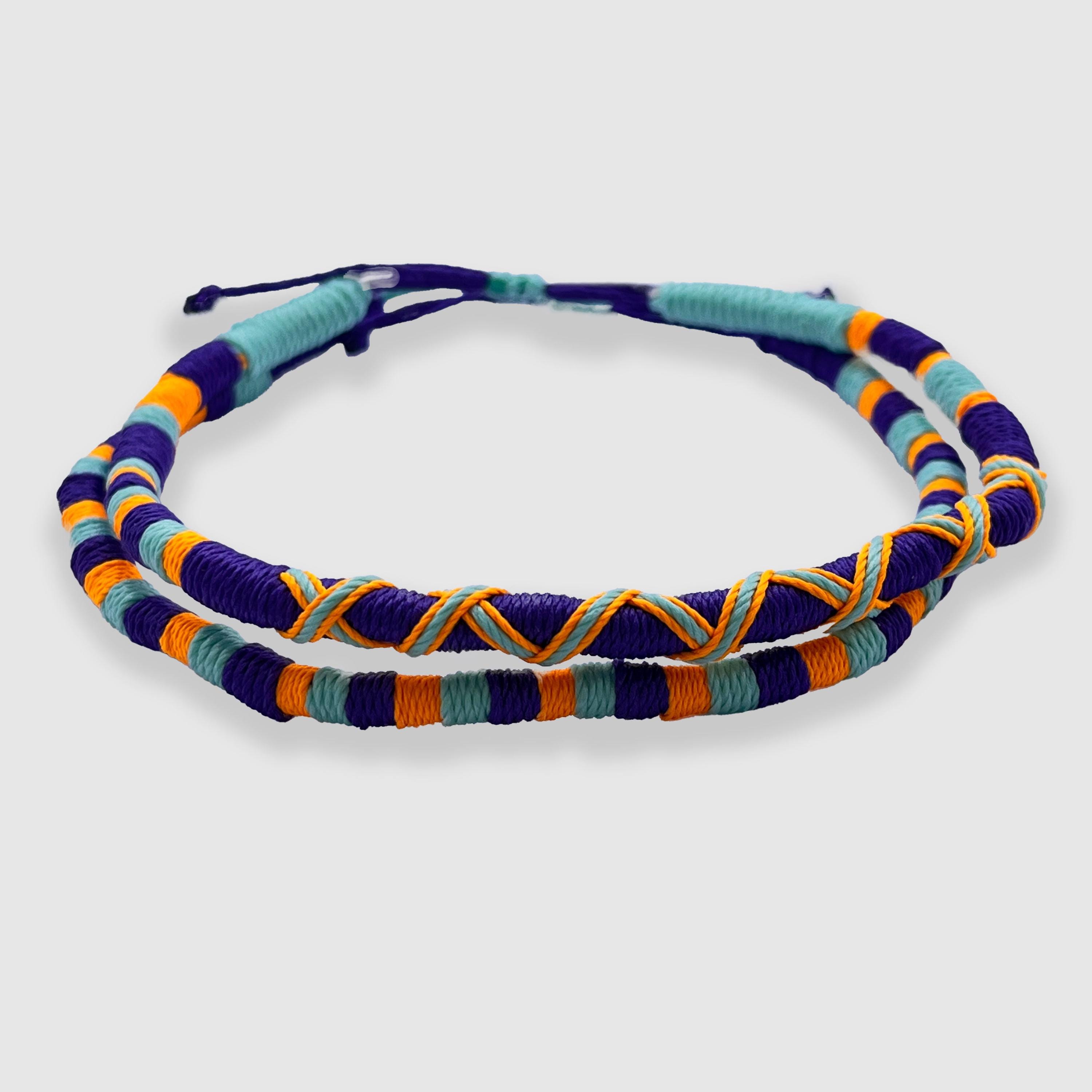 Adjustable Rope Friendship Bracelet Set: Handmade Boho Jewelry