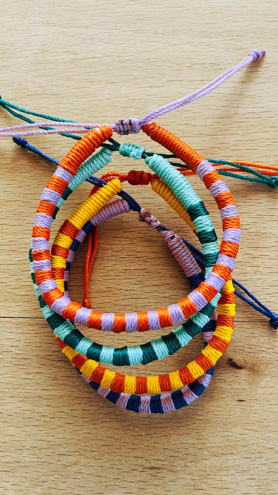 String Rope Bracelets Rope Bracelet, Adjustable Friendship Bracelets, Handmade String, Custom ...