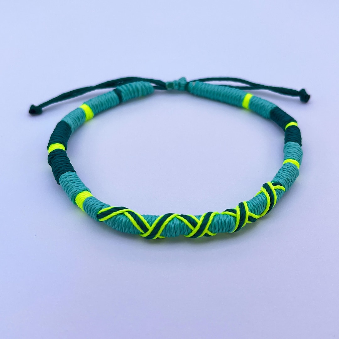 Rope Bracelet, Adjustable Friendship Bracelets, Handmade String, Custom ...