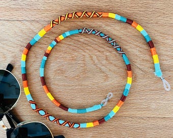 Handmade Boho Rope Eyeglass Cord, Colorful Sunglasses Chain Strap