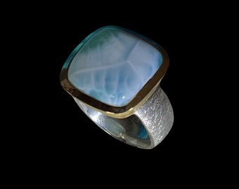 Santo Domingo Star Larimar Ring