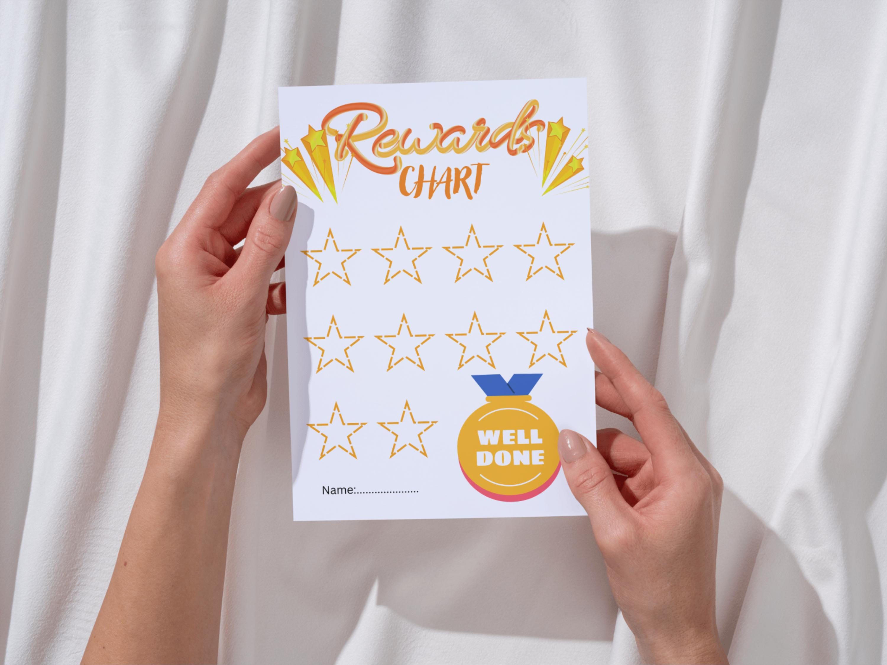 Rewards Progress Report Personalised Star Reward Chart for Kids With Cute Stickers Ideal for ...