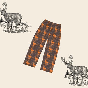 Mens Deer Hunting Lounge Pants Etsy