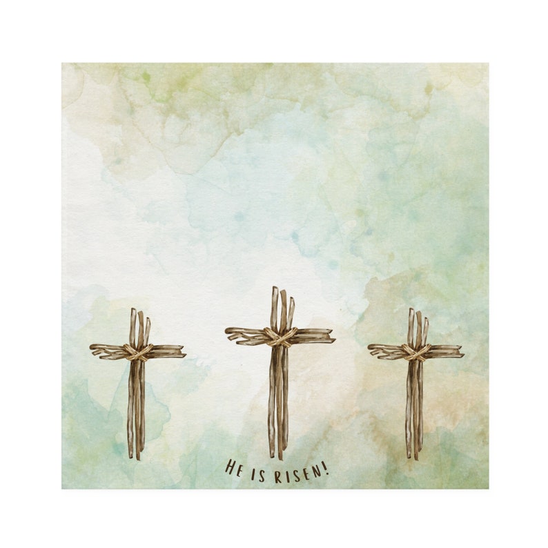 He is Risen Napkins, Easter Napkins, Christian, Christian Easter
