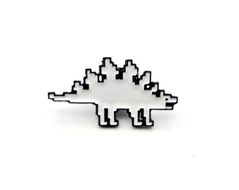 Pin Pixel Stegosaurus, dinosaurio gigante, Pixel dino,